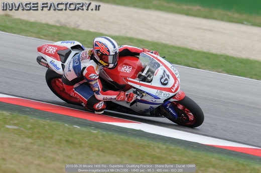 2010-06-26 Misano 1405 Rio - Superbike - Qualifyng Practice - Shane Byrne - Ducati 1098R
